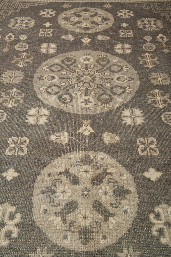 9 x 12 Gray Chotan Chobi Handmade Rug #F-4191