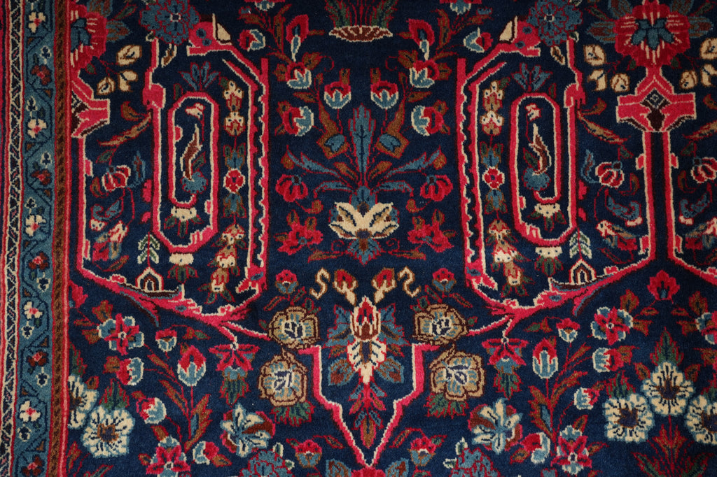 7.3 x 10.4 Dark Blue Persian Bijar Sarouk Rug #B-72419