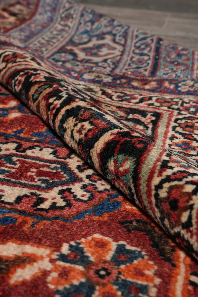 10.6 x 17 Antique Persian Mahal Estate Rug 1960's #F-4499