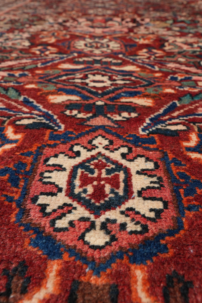 10.6 x 17 Antique Persian Mahal Estate Rug 1960's #F-4499