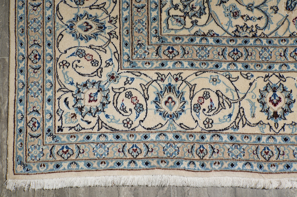 10 x 13.3 Classic Intricate Design Persian Kashan Wool Rug #5085