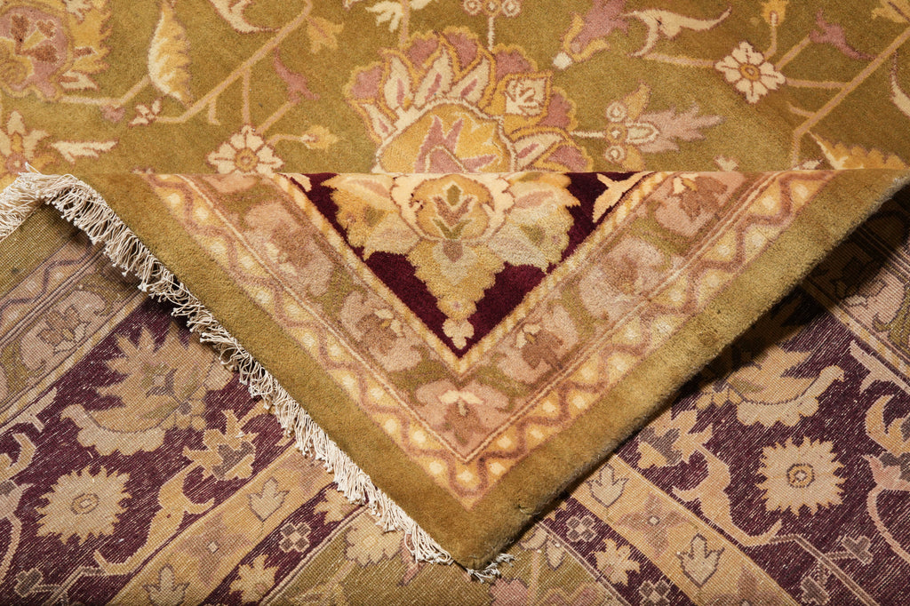 12 x 15 New Quality Agra Rug Olive Burgundy #PIX-156