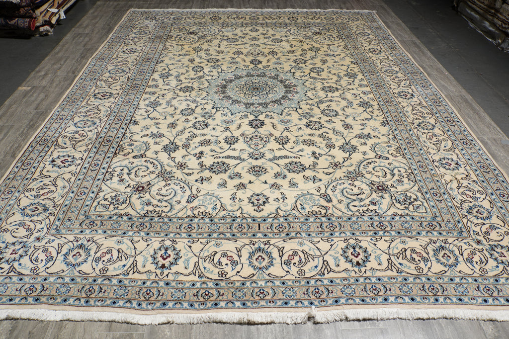 10 x 13.3 Classic Intricate Design Persian Kashan Wool Rug #5085