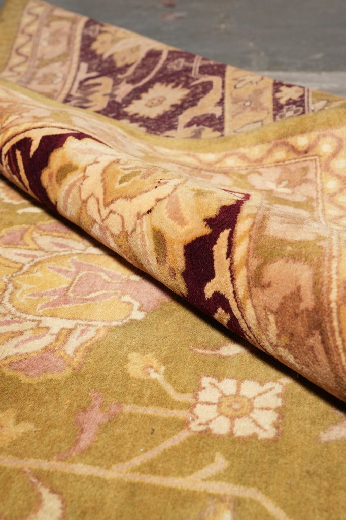 12 x 15 New Quality Agra Rug Olive Burgundy #PIX-156