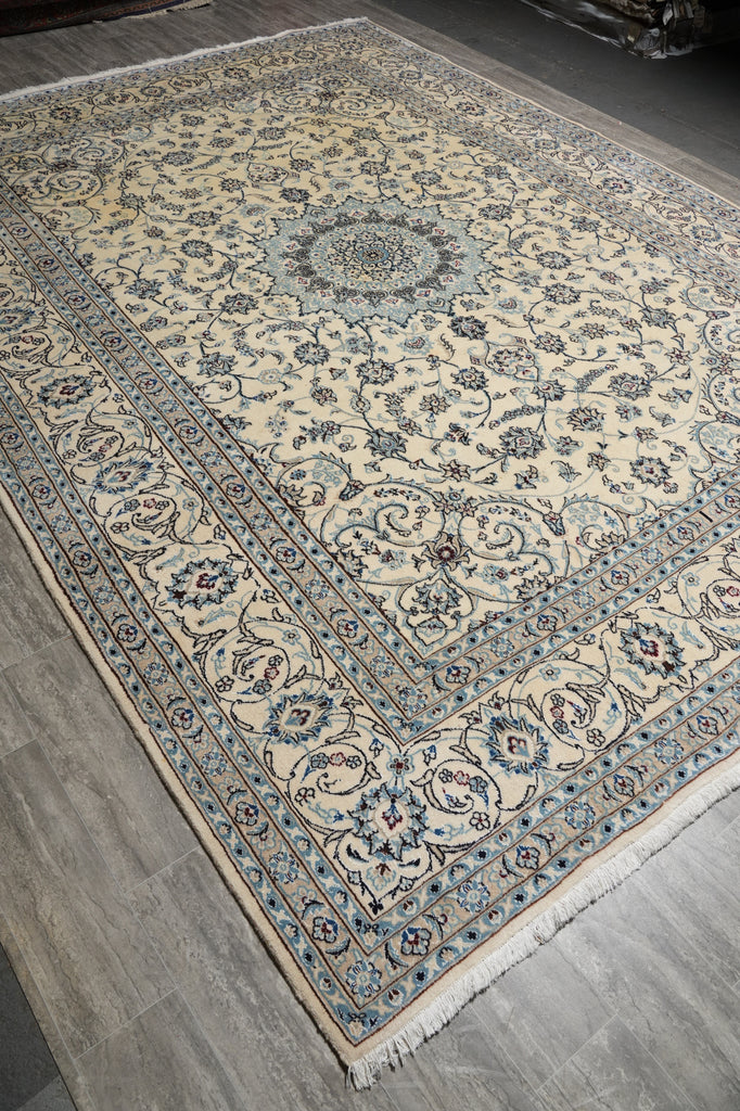 10 x 13.3 Classic Intricate Design Persian Kashan Wool Rug #5085