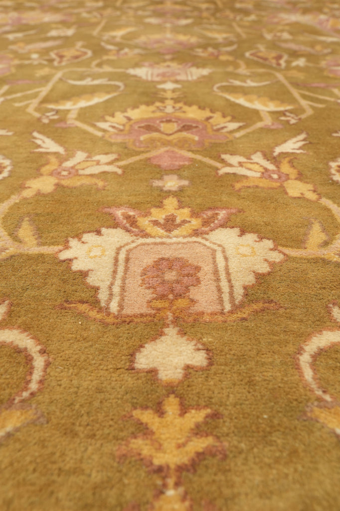 12 x 15 New Quality Agra Rug Olive Burgundy #PIX-156