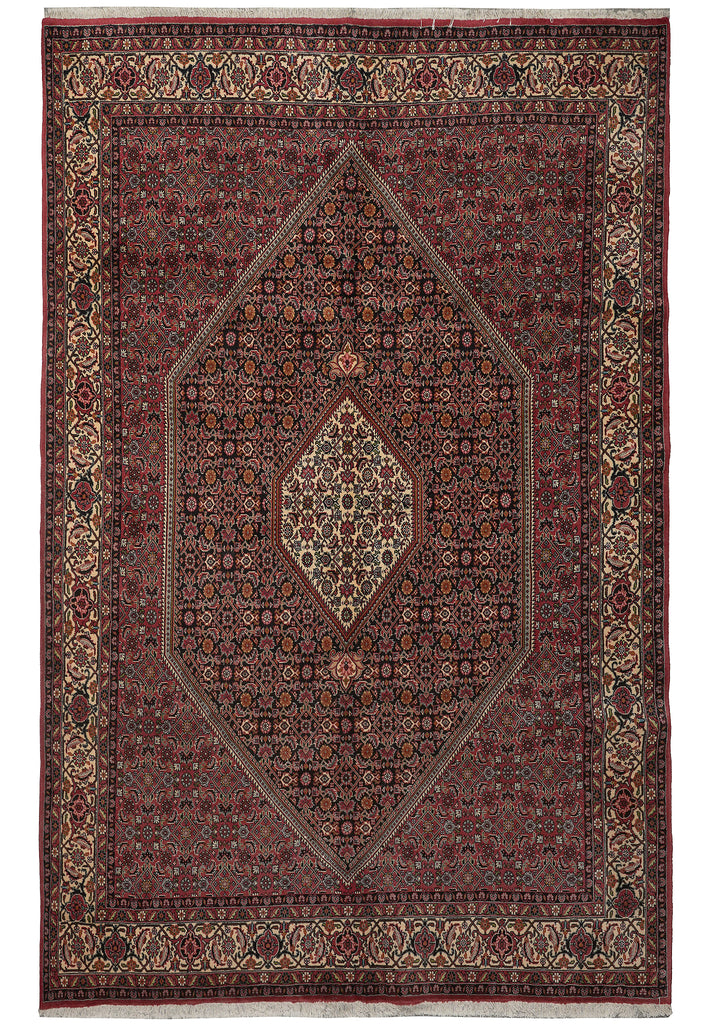 6.9 x 10 Fine Dense Weave Persian Bijar Rug 72349