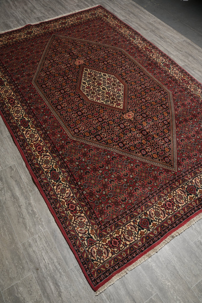 6.9 x 10 Fine Dense Weave Persian Bijar Rug 72349