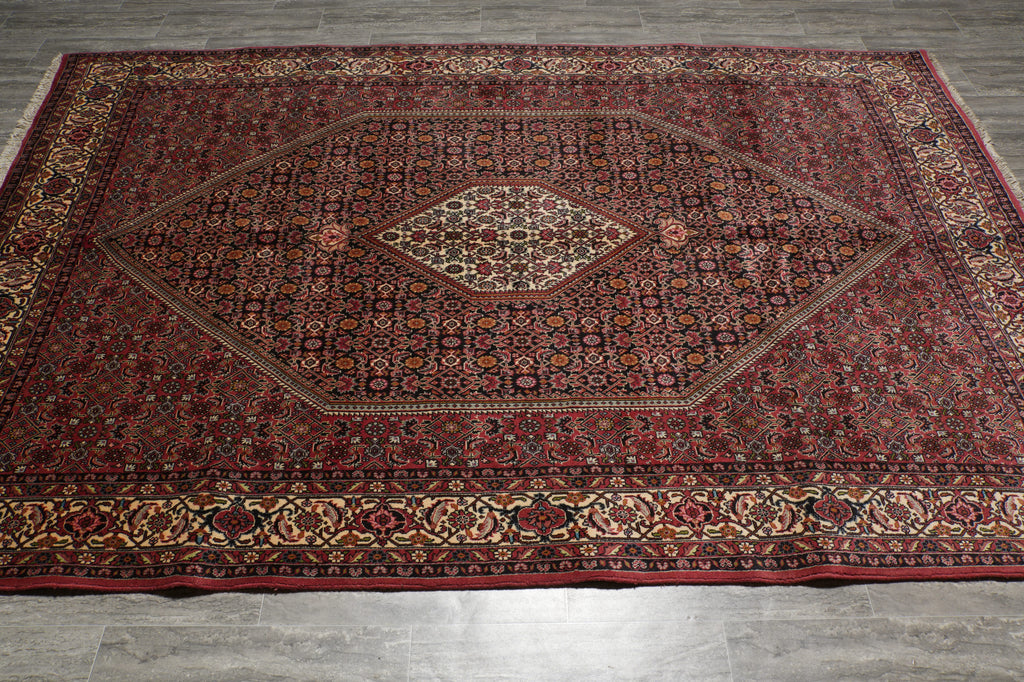6.9 x 10 Fine Dense Weave Persian Bijar Rug 72349