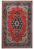 Load image into Gallery viewer, 7 x 10.8 Persian Sarouk Rug Coral Red 72410