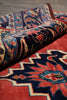 Load image into Gallery viewer, 7 x 10.8 Persian Sarouk Rug Coral Red 72410