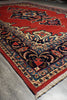 Load image into Gallery viewer, 7 x 10.8 Persian Sarouk Rug Coral Red 72410