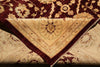 Load image into Gallery viewer, 9 x 11.9 Shiny Burgundy Wool New Zigler Chobi Rug Rich Carpet #F-4194