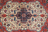 Load image into Gallery viewer, 7 x 8.8 Ivory Fine Persian Lilihan Sarouk Rug 72370
