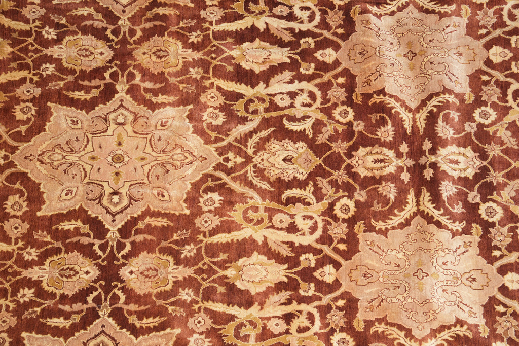 18 x 26.8 Over Size Mansion Rug Rust Gold Sale #PIX-8