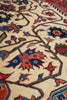 Load image into Gallery viewer, 7 x 8.8 Ivory Fine Persian Lilihan Sarouk Rug 72370