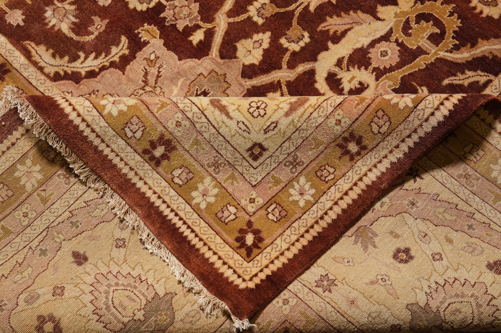 18 x 26.8 Over Size Mansion Rug Rust Gold Sale #PIX-8