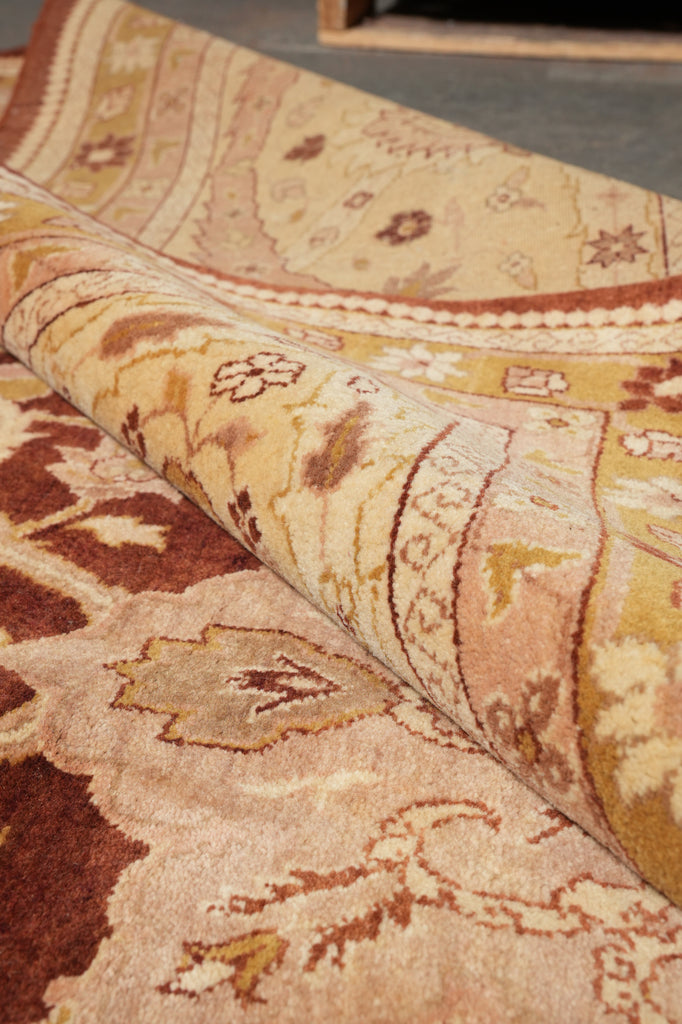 18 x 26.8 Over Size Mansion Rug Rust Gold Sale #PIX-8