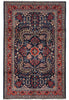 Load image into Gallery viewer, 6.9 x 10 Navy Blue Fine Persian Lilihan Sarouk Rug 72369