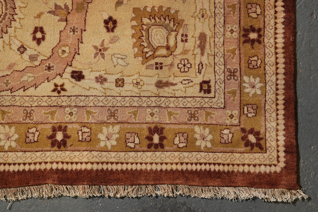 18 x 26.8 Over Size Mansion Rug Rust Gold Sale #PIX-8