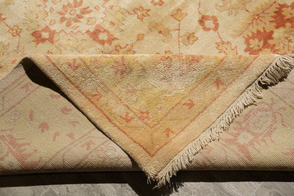 9 x 12 Beige Gold Zigler Chobi Peshawar Rug #F-4195