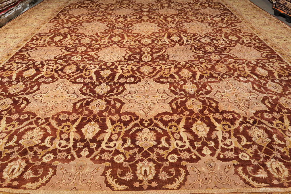 18 x 26.8 Over Size Mansion Rug Rust Gold Sale #PIX-8