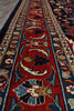 Load image into Gallery viewer, 6.9 x 10 Navy Blue Fine Persian Lilihan Sarouk Rug 72369