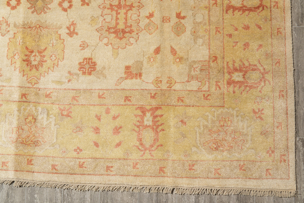 9 x 12 Beige Gold Zigler Chobi Peshawar Rug #F-4195