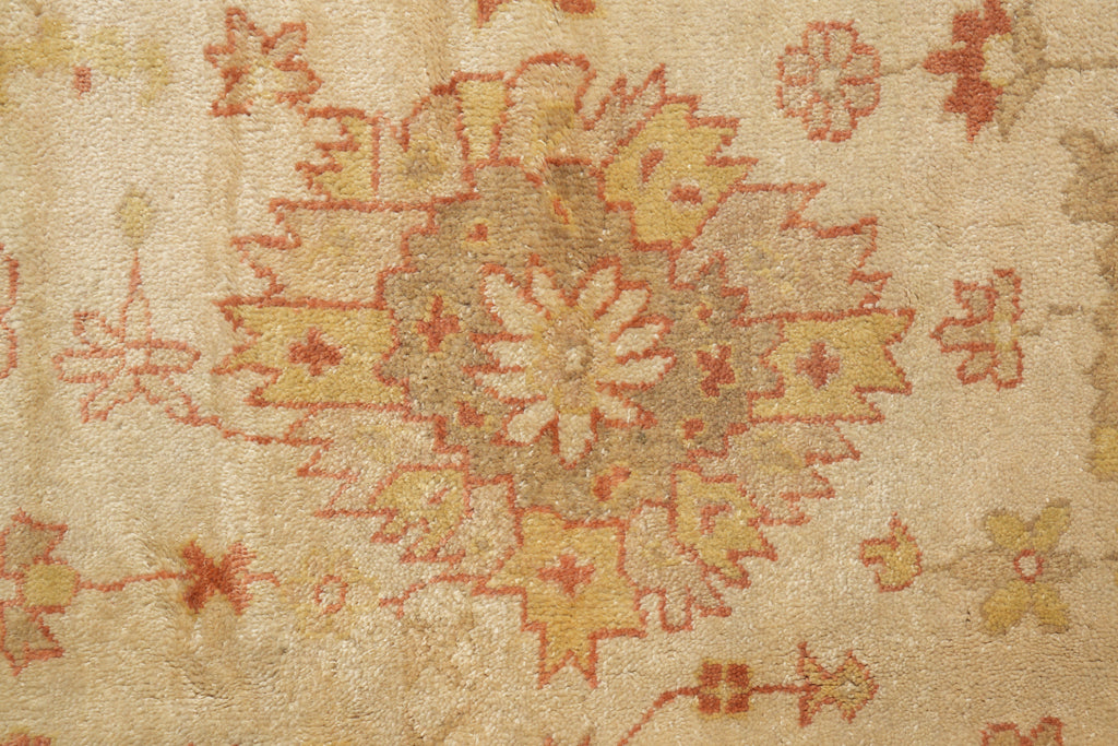 9 x 12 Beige Gold Zigler Chobi Peshawar Rug #F-4195