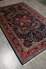 Load image into Gallery viewer, 6.9 x 10 Navy Blue Fine Persian Lilihan Sarouk Rug 72369
