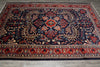 Load image into Gallery viewer, 6.9 x 10 Navy Blue Fine Persian Lilihan Sarouk Rug 72369