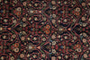 Load image into Gallery viewer, 7.3 x 10.4 Midnight Blue Pink Fine Persian Sarouk Rug 72400