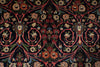 Load image into Gallery viewer, 7.3 x 10.4 Midnight Blue Pink Fine Persian Sarouk Rug 72400