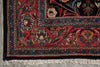 Load image into Gallery viewer, 7.3 x 10.4 Midnight Blue Pink Fine Persian Sarouk Rug 72400