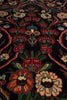 Load image into Gallery viewer, 7.3 x 10.4 Midnight Blue Pink Fine Persian Sarouk Rug 72400