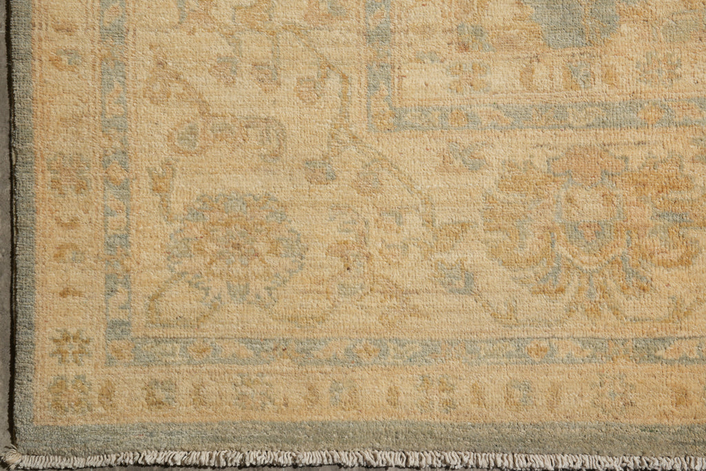 9 x 11 Green Gold New Zigler Chobi Peshawar Rug #F-4196