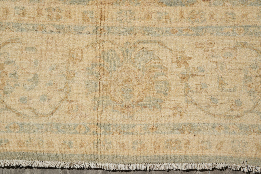 9 x 11 Green Gold New Zigler Chobi Peshawar Rug #F-4196