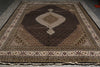 Load image into Gallery viewer, Decorative rug with intricate patterns on a plain background