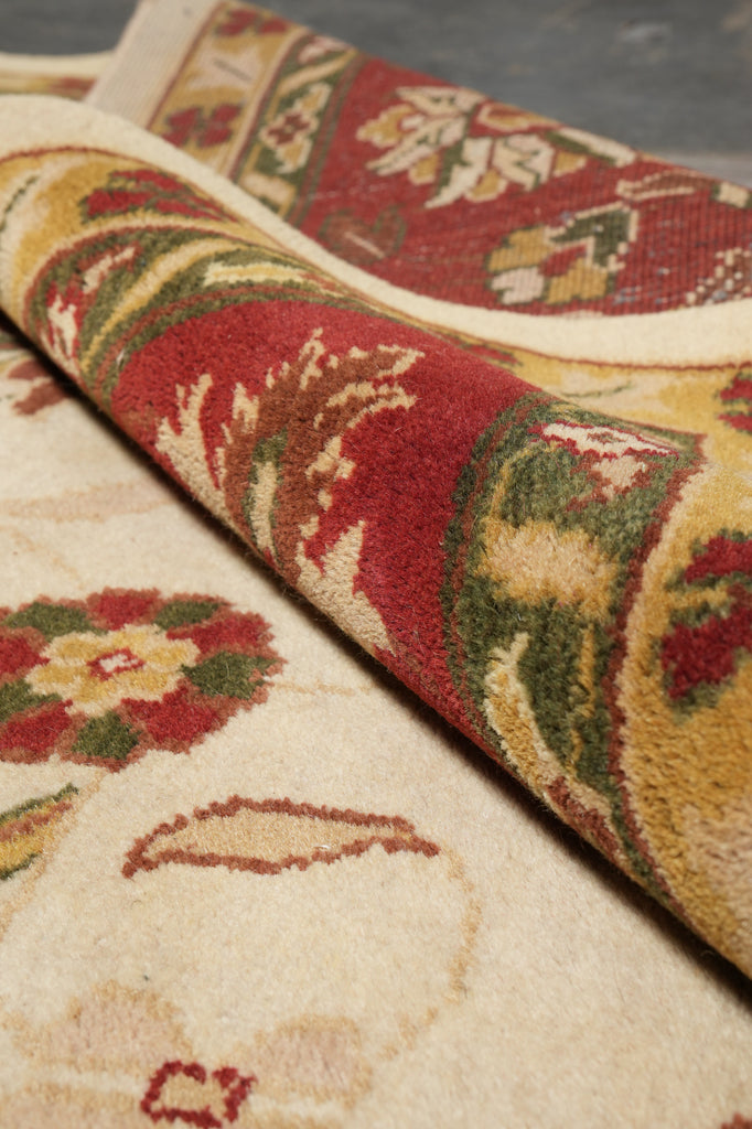 12 x 15 New Handmade Quality Wool Rug Ivory Rust Red #PIX-12880