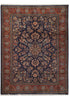 Load image into Gallery viewer, 7.3 x 9.5 Dark Blue Fine Quality Persian Sarouk Rug 72321