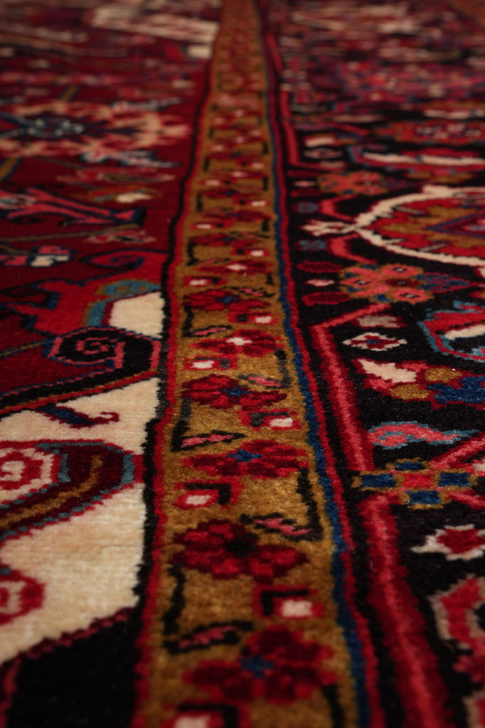 10 x 12.8 Authentic Persian Heriz Rug Tribal Iran #80038