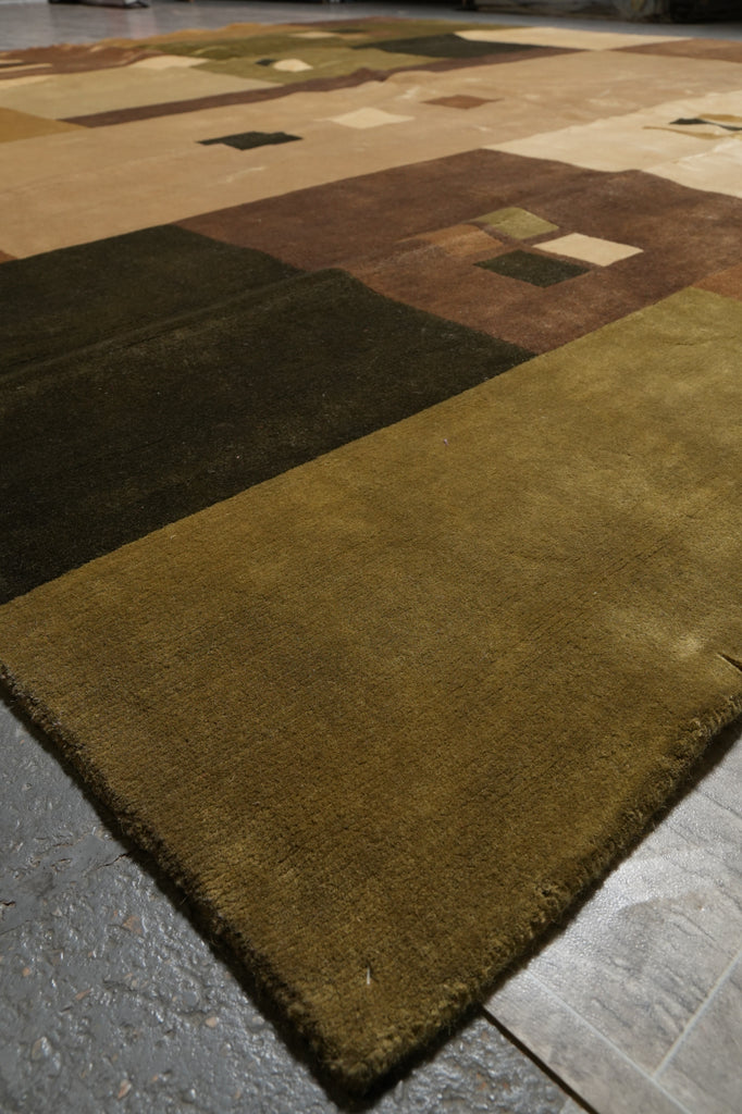 12 x 12 feet Square Quality Handmade Wool Contemporary Rug #PIX-6766