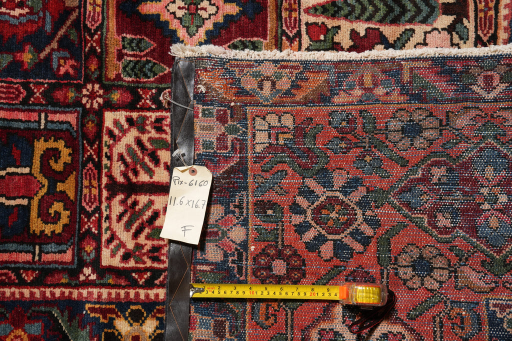 11.6 x 16.7 Persian Tribal Bakhtiar Rug Garden Pattern #PIX-6160