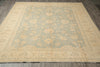 Load image into Gallery viewer, 9.1 x 11.9 Neutral Teal Blue Green Gold New Zigler Chobi Peshawar Rug