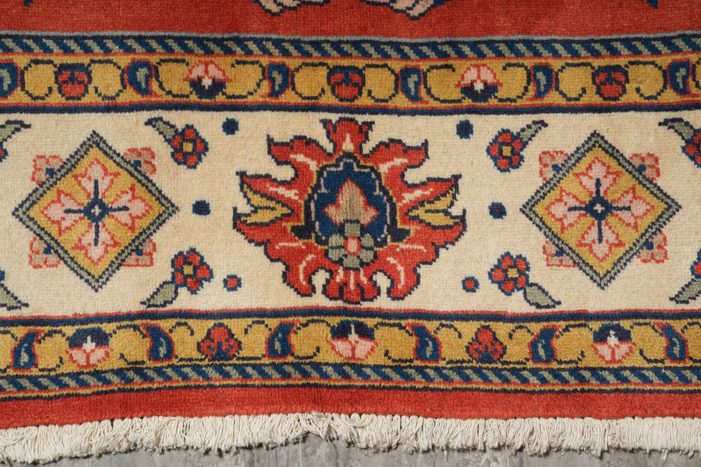 7 x 10.6 Terra Cotta Color Fine Persian Soltanabad Mahal Rug 72423