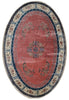 Load image into Gallery viewer, 6 x 9 Oval New Art Deco Handmade Wool Jaipur Rug