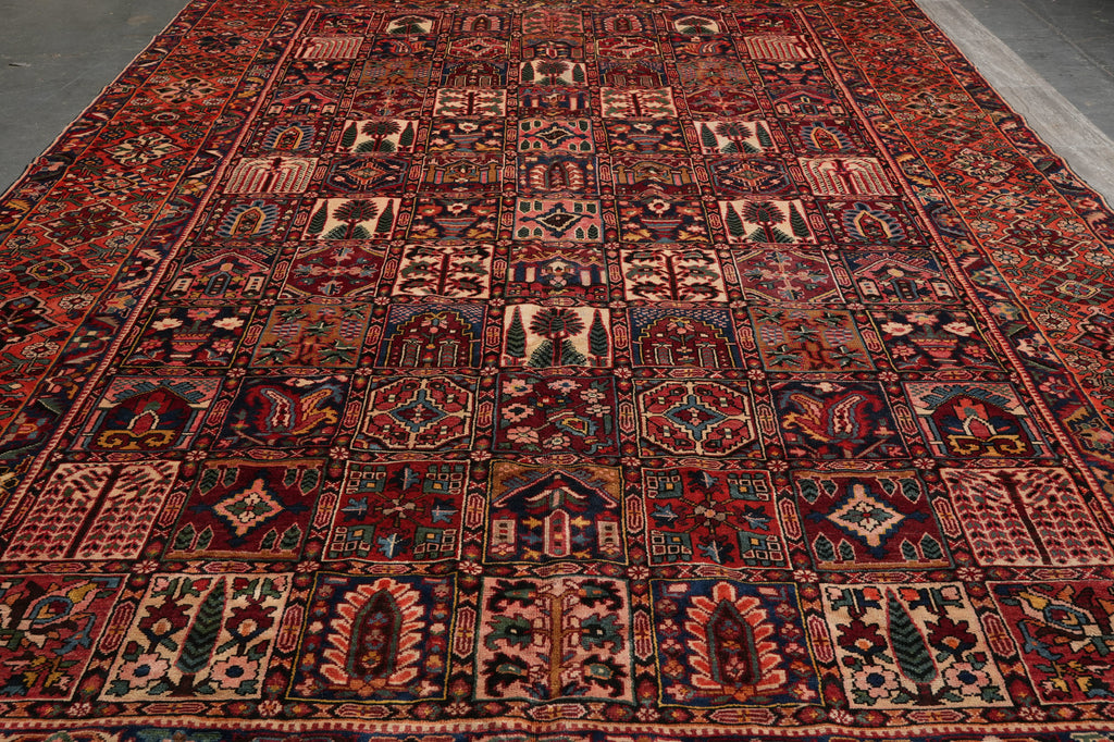 11.6 x 16.7 Persian Tribal Bakhtiar Rug Garden Pattern #PIX-6160