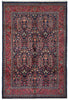 Load image into Gallery viewer, 7 x 10 Navy Blue Fine Persian Sarouk Bijar Rug 72326