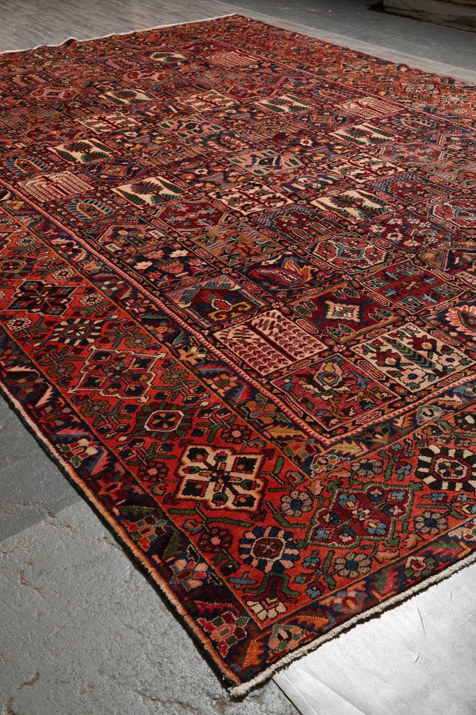11.6 x 16.7 Persian Tribal Bakhtiar Rug Garden Pattern #PIX-6160