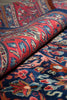 Load image into Gallery viewer, 7 x 10 Navy Blue Fine Persian Sarouk Bijar Rug 72326